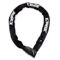 Black 1100mm heavy duty key chain lock with keys and heat-treated hardened steel links