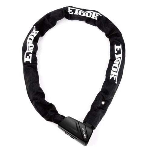 Black 1100mm heavy duty key chain lock with keys and heat-treated hardened steel links