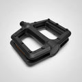1/2" BMX large platform pedal in black with durable polypropylene body and wide grip surface for BMX riding
