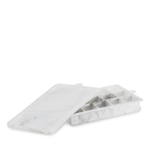 1.25" Ice Cube Tray with Lid in Gray Marble