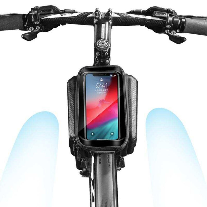 1.2L Multifunctional Bike Front Bag Black