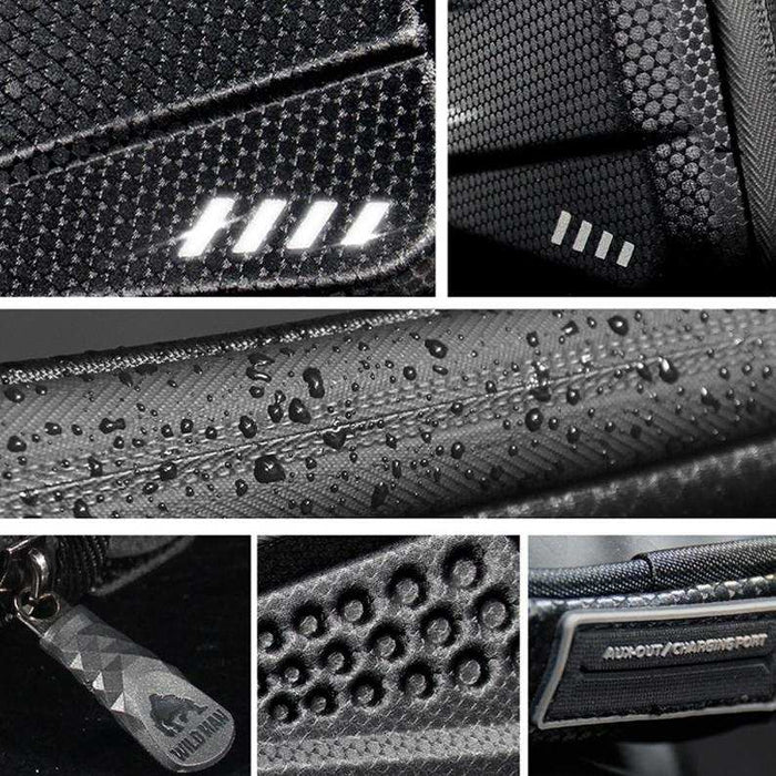 1.2L Multifunctional Bike Front Bag Black