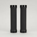 130mm Lock-On Dual Clamp Black Grips with Black Rings