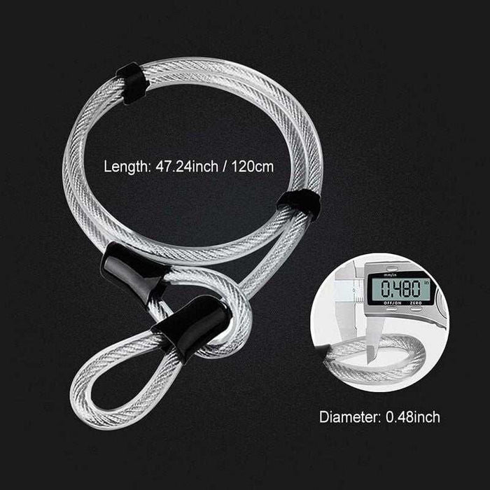 16mm Steel U-Lock with Steel Cable