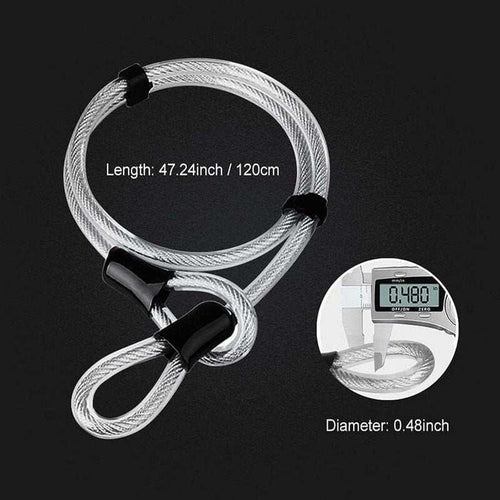 16mm Steel U-Lock with Steel Cable
