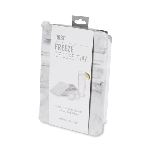 2" Ice Cube Tray with Lid in Gray Marble