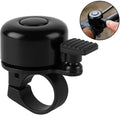 Black universal 24mm aluminum children's bicycle bell with grooved handle for easy grip