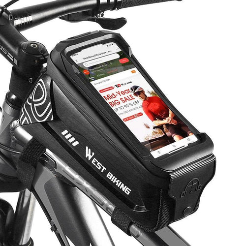 2.5L Hard Shell Bike Phone Bag - Black