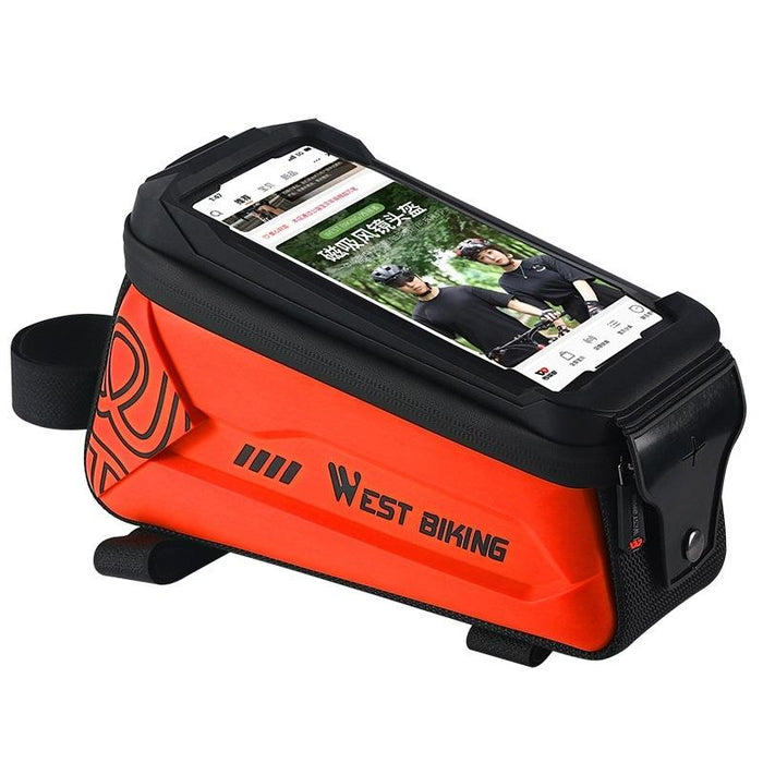 2.5L Hard Shell Bike Phone Bag - Orange