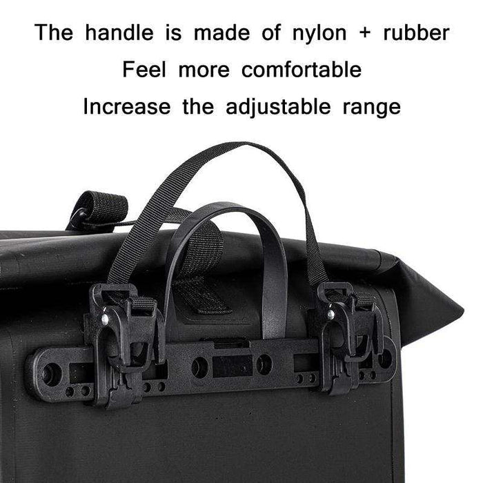 25L Waterproof Reflective Bike Bag Black