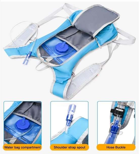 2L Ergonomic Hydration Running Vest | Green