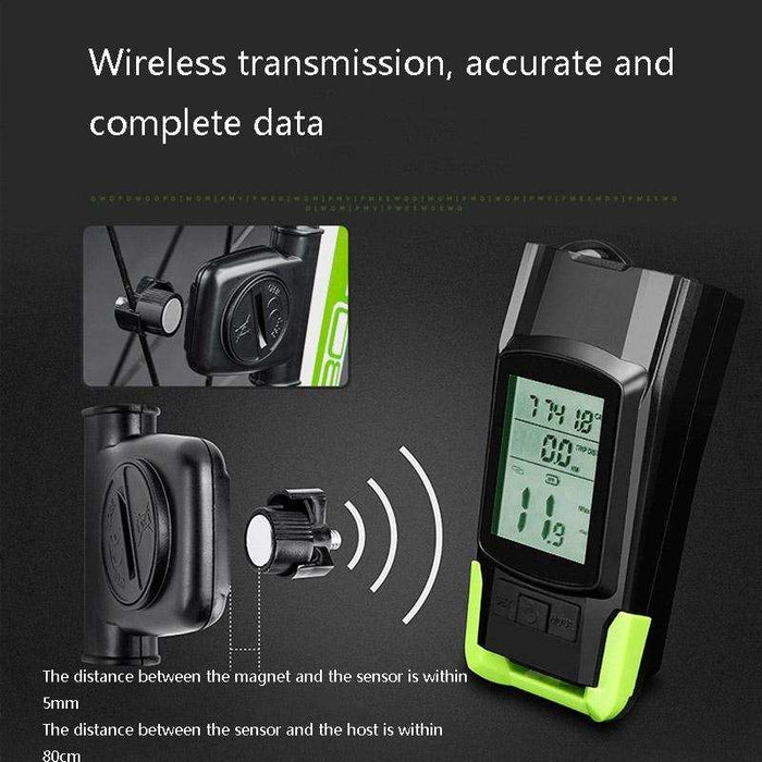 3-In-1 Wireless Bike Light Set Blue Upgrade