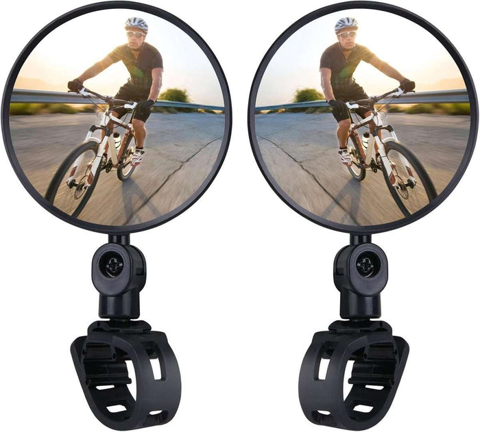 360° Rotating Wide-Angle Mirrors For Handlebars from 15 to 35 mm
