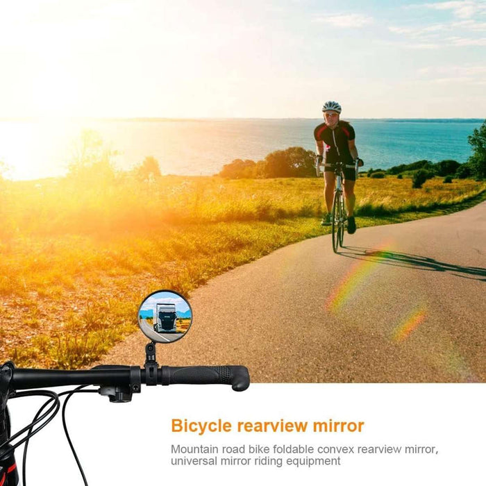 360° Rotating Wide-Angle Mirrors For Handlebars from 15 to 35 mm