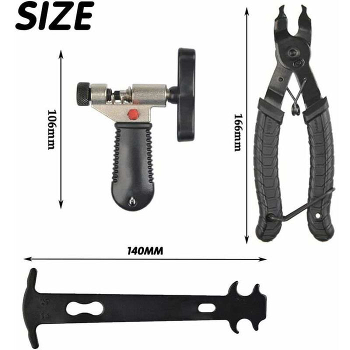4 In 1 Bicycle Chain Repair Kit | Master Link Pliers & Splitter Tool Set