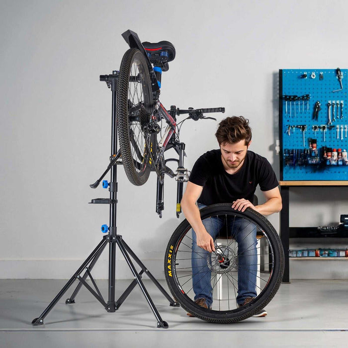 4 Leg Adjustable Bicycle Repair Stand - 29.9kg Capacity