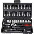 46-Piece Professional Socket Wrench Set - Black Box