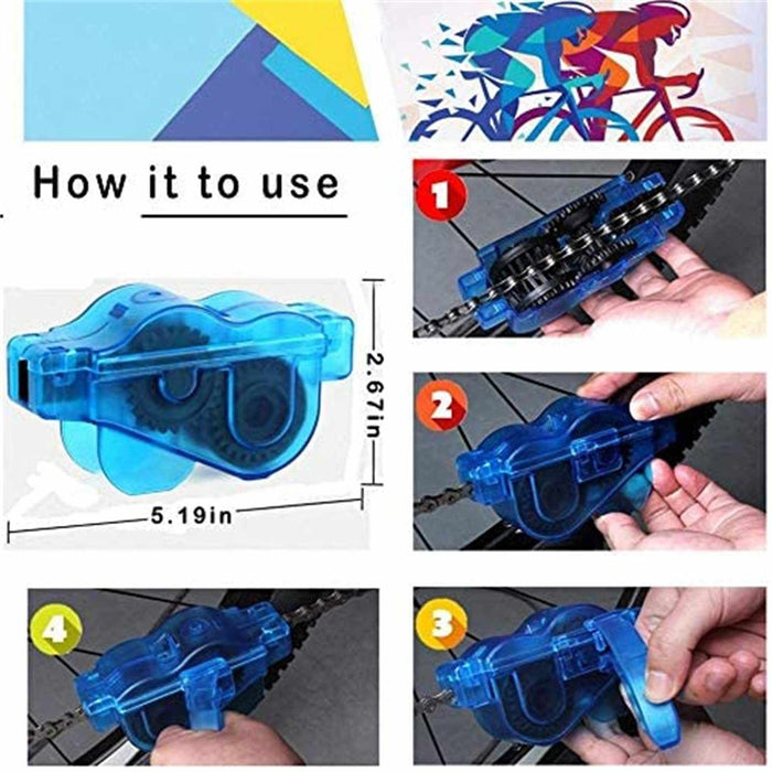 9-Piece Bike Cleaning Kit For Mountain Road And BMX Bikes