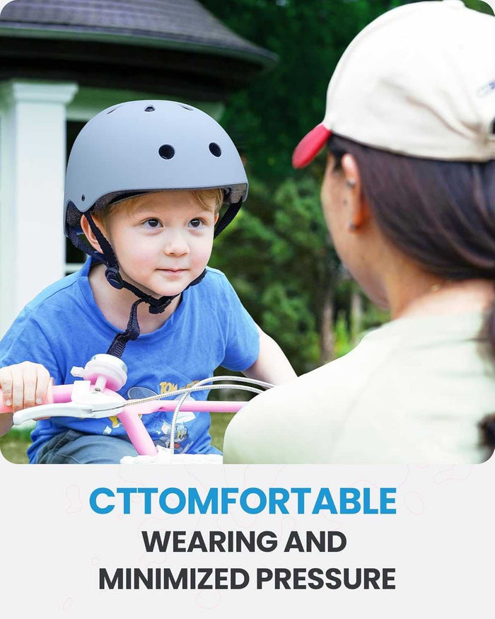 Adjustable Kids Bicycle Helmet with Removable Liners | Light Blue, L