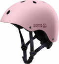 Light pink OutdoorMaster kids adjustable bike helmet with removable liners and ventilation