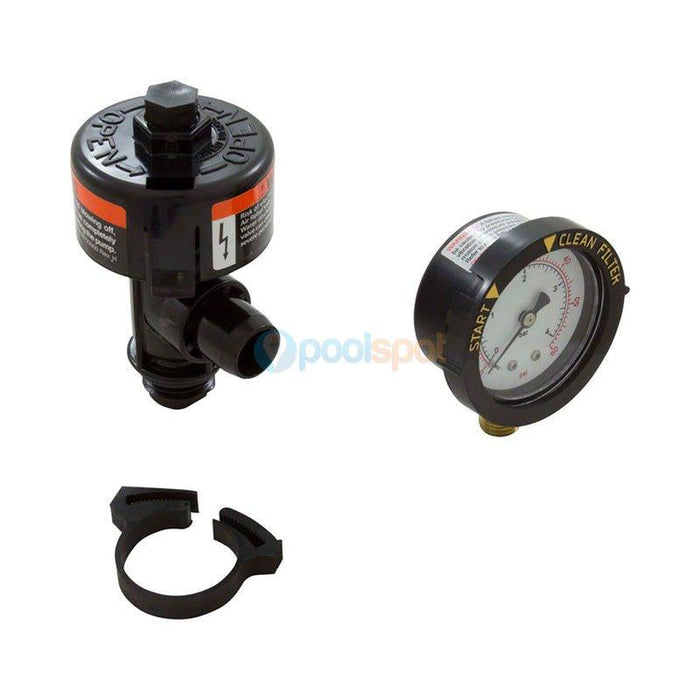 Air Relief Valve with Pressure Gauge for Pentair Posi-Clear / Clean & Clear