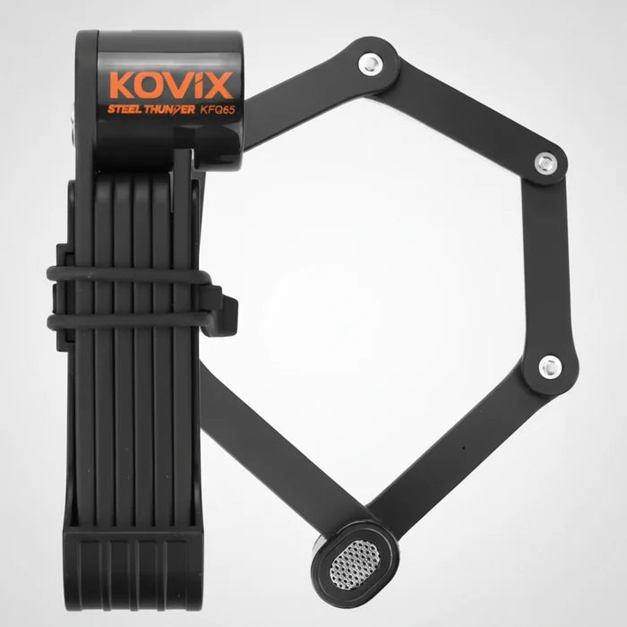 ALARM FOLDING LOCK 3mm Bar Thickness 80cm Length Includes CR2 Battery - KOVIX