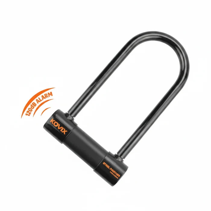 ALARM U-LOCK 14mm x 300mm Built-In 120dB Anti-Theft Alarm - KOVIX