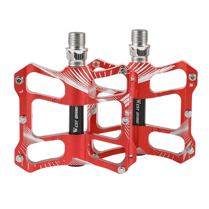 Aluminum Bicycle Pedals Riding Foot Accessories - Blue