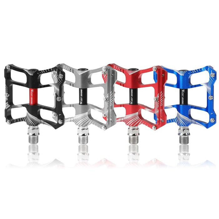 Aluminum Bicycle Pedals Riding Foot Accessories - Silver