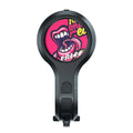 Super Loud 2-Piece Bicycle Horn Set mounted on bicycle handlebar for enhanced cycling safety