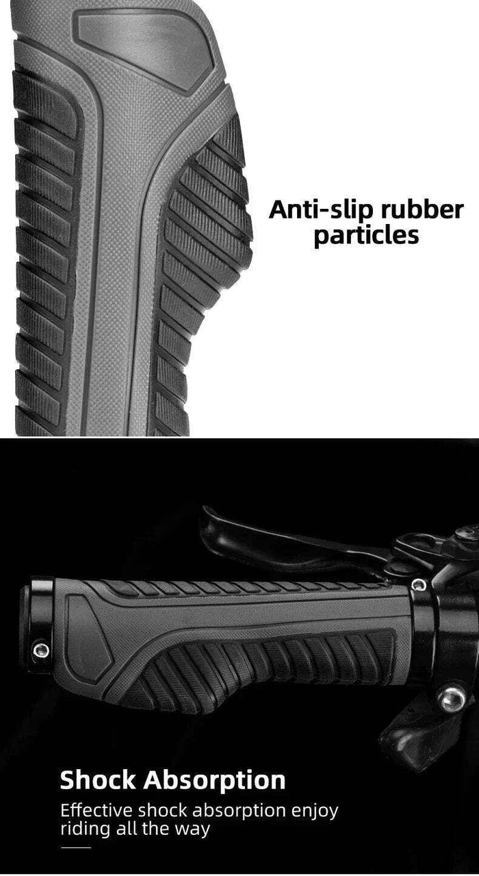 Mountain Bike Handlebar Grips | Anti-Slip Blue Comfort Grip for Bikes