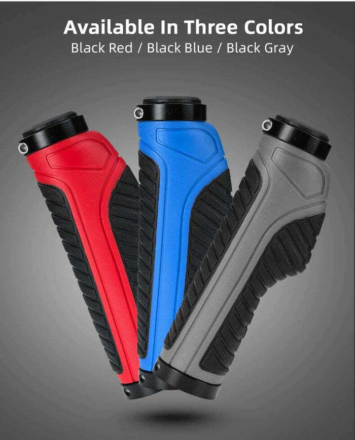Anti-Slip Rubber MTB Handlebar Grips | Red