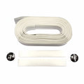 Bar Tape Carbon-Look With Gel With End Plugs - White