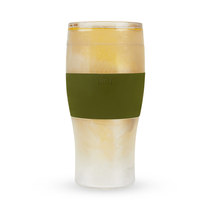 Beer FREEZE Cooling Cup in Olive, Set of 2