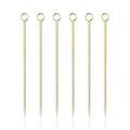 Belmont Cocktail Picks in Gold, Set of 6