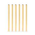 Belmont Lowball Straws in Gold, Set of 6