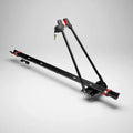 Lockable universal bicycle mount roof rack securing standard bike on vehicle roof