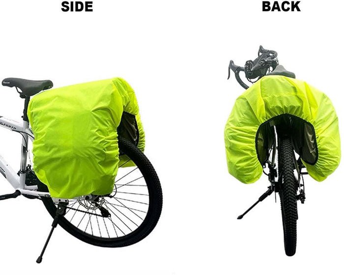 Bicycle Rear Bag or Basket Rain Cover 126 x 66 cm - Glow clear