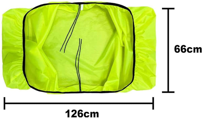 Bicycle Rear Bag or Basket Rain Cover 126 x 66 cm - Glow clear
