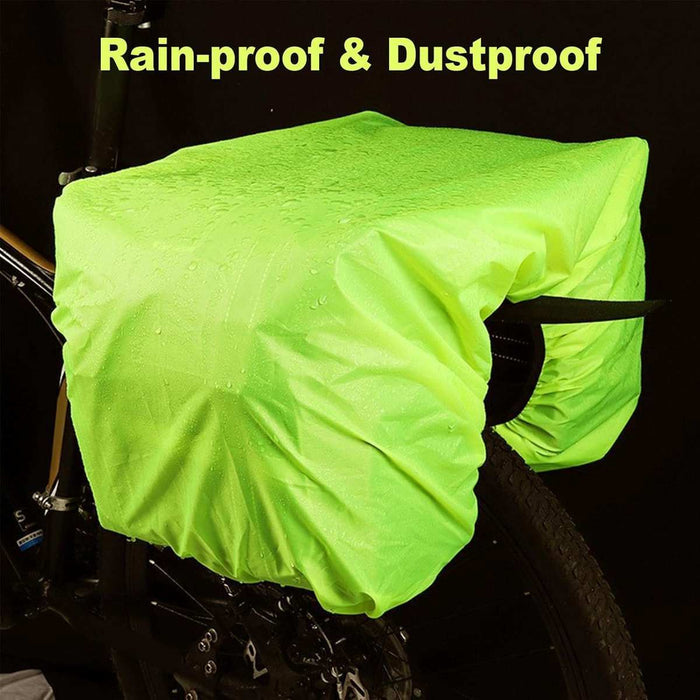 Bicycle Rear Bag or Basket Rain Cover 126 x 66 cm - Glow clear