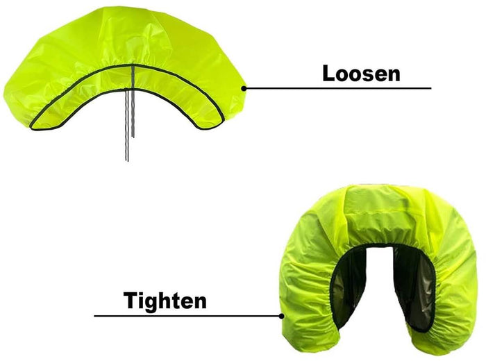 Bicycle Rear Bag or Basket Rain Cover 126 x 66 cm - Glow clear