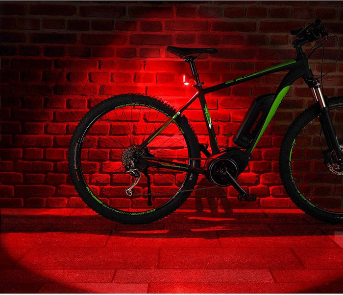 Bicycle Rear Light with 360 Floor Light | Rechargeable Battery
