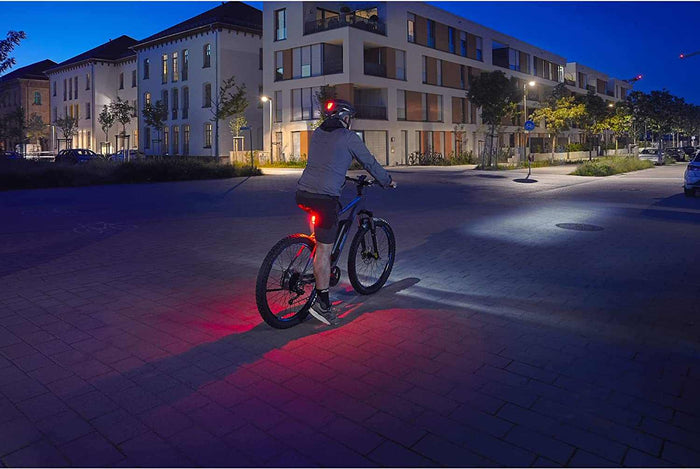 Bicycle Rear Light with 360 Floor Light | Rechargeable Battery