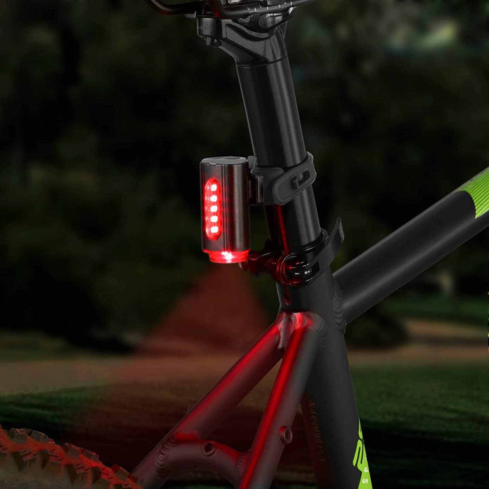 Bicycle Rear Light with 360 Floor Light | Rechargeable Battery