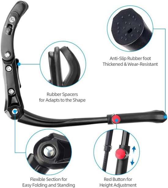 Bicycle stand - Adjustable bicycle stand - Bicycle support - Suitable for wheels from 24 to 29 inches