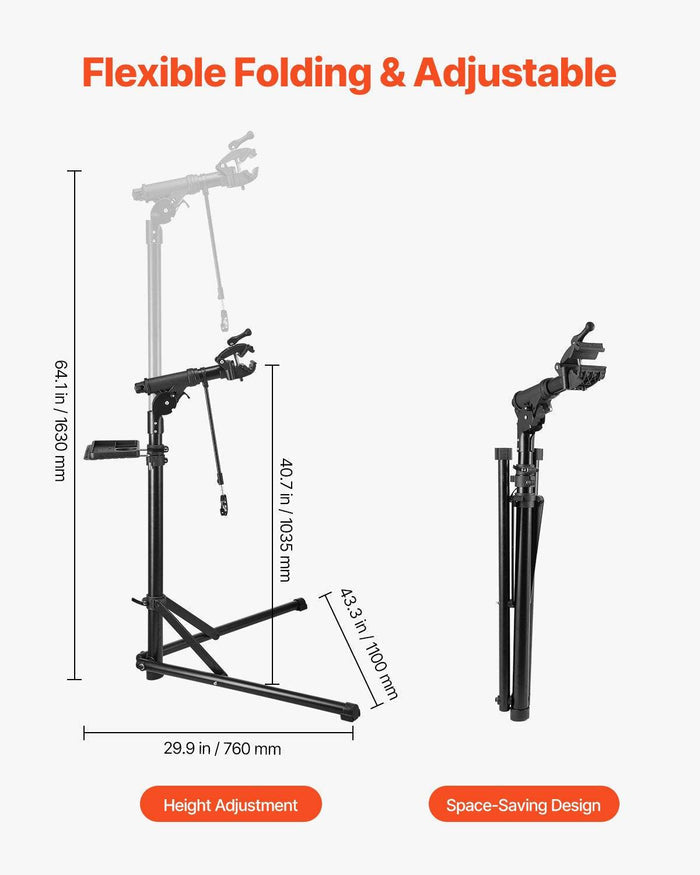 Bike Repair Stand 38.56 kg With 1035-1630mm Adjustable Height