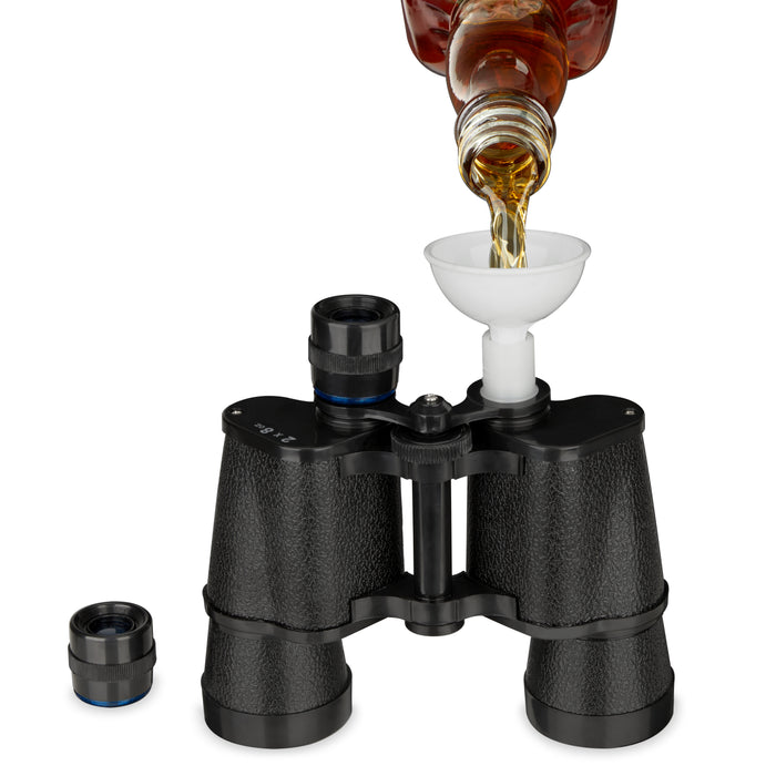 Binoculars 8 oz Plastic Flask