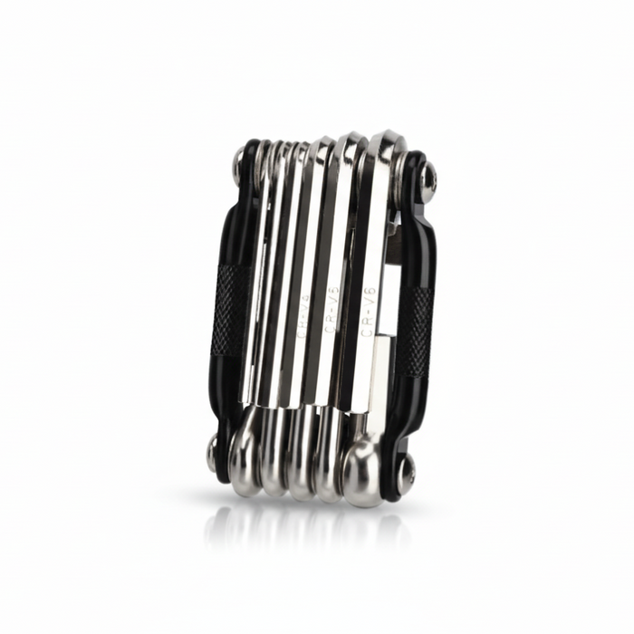 Black and Silver 16 in 1 Bicycle Repair Multi Tool