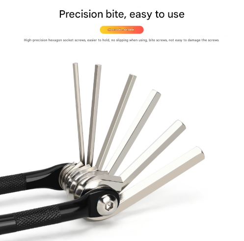 Black and Silver 16 in 1 Bicycle Repair Multi Tool
