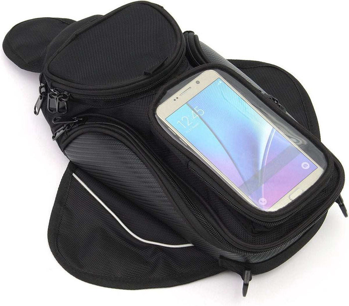 Black Phone Handlebar Tank Bag
